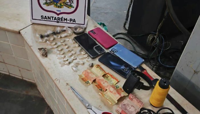Ação policial em Santarém resulta em apreensão de drogas e condução de casal