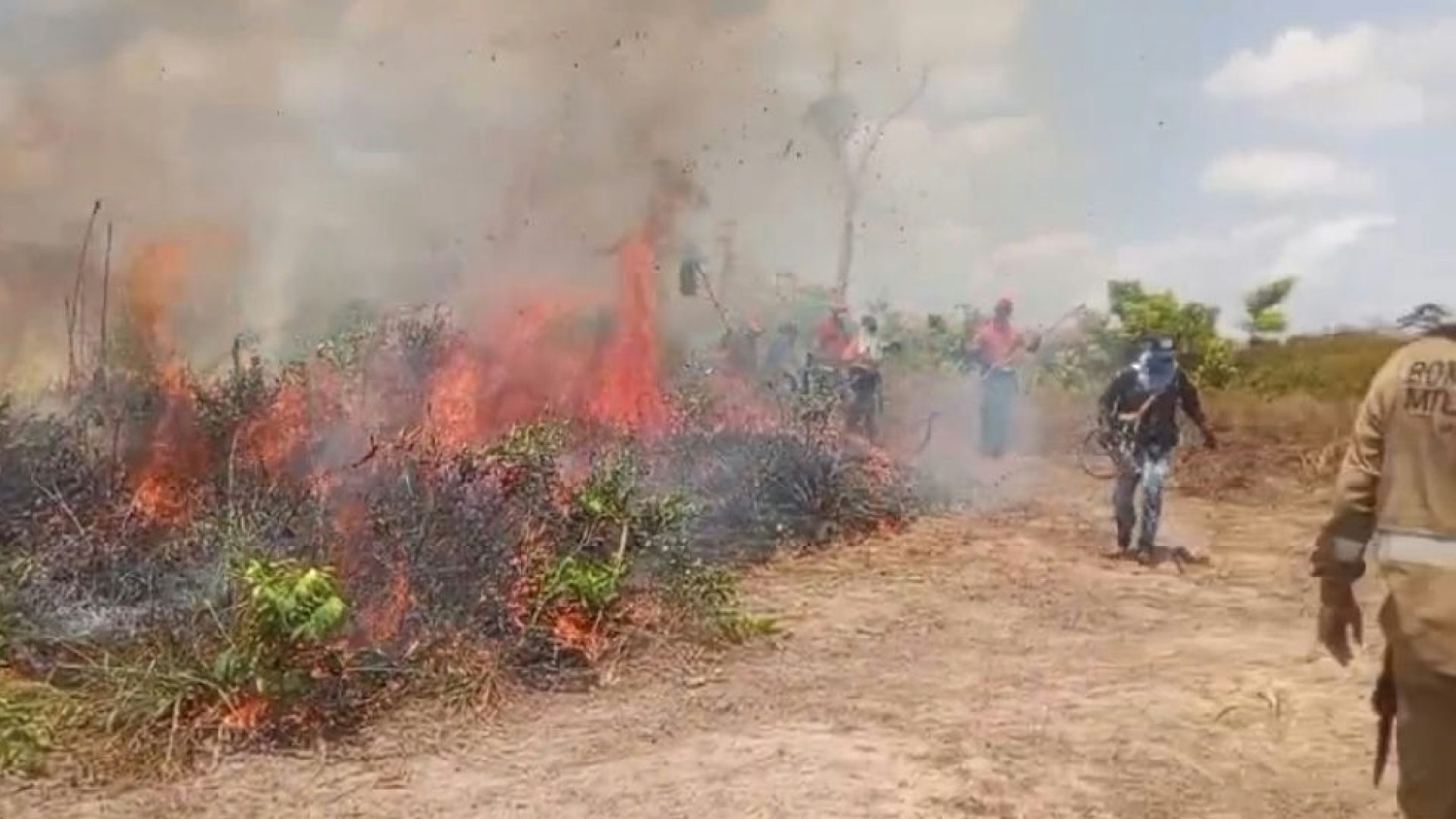 Brigadistas voluntários recebem treinamento para combate a incêndios em Vitória do Xingu
