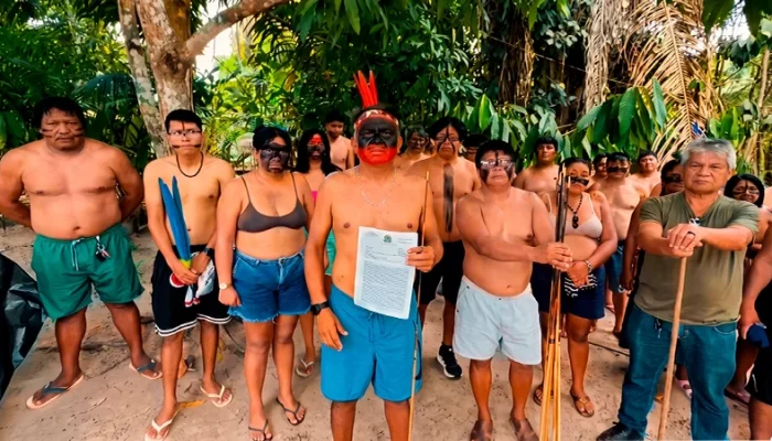 Caciques da TI Mãe Maria exigem reintegração de posse após invasão de terras