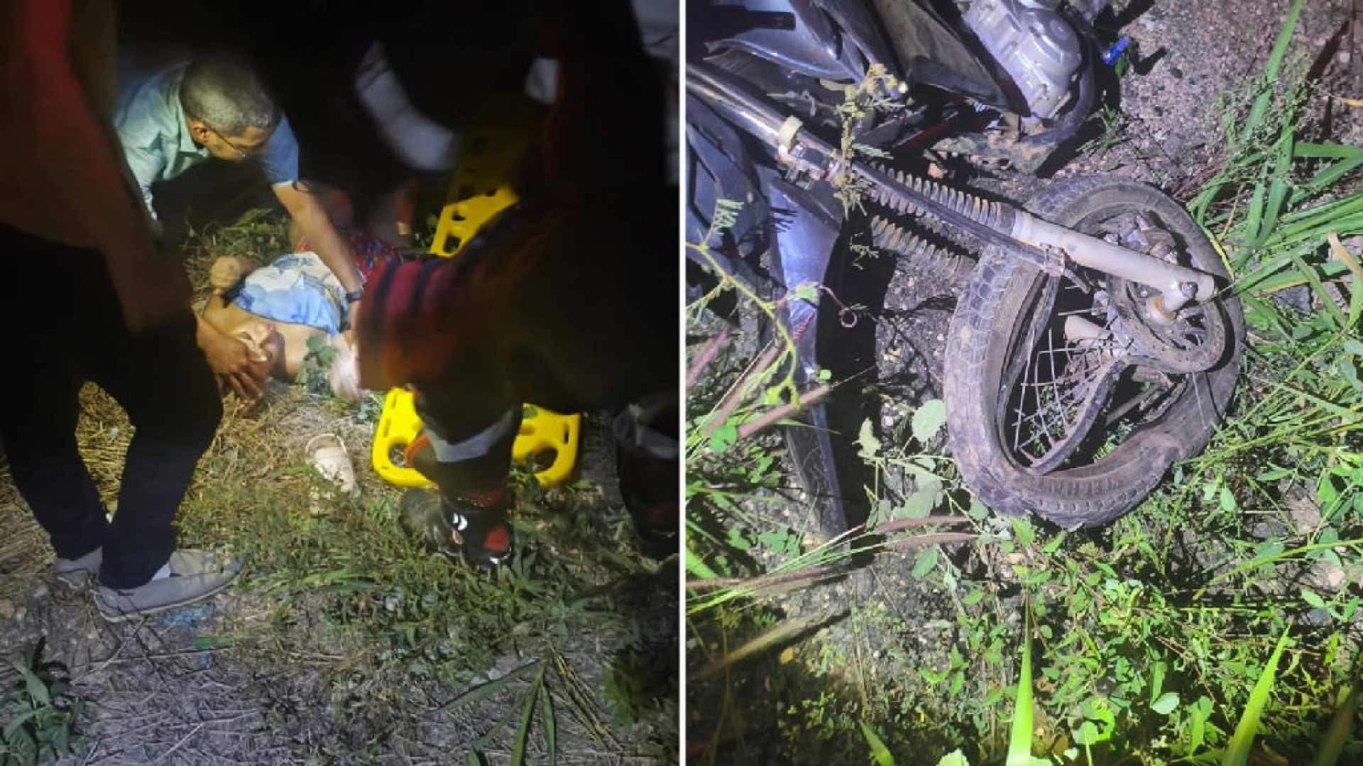 Colisão em Ourilândia do Norte deixa dois feridos após choque entre carro e moto