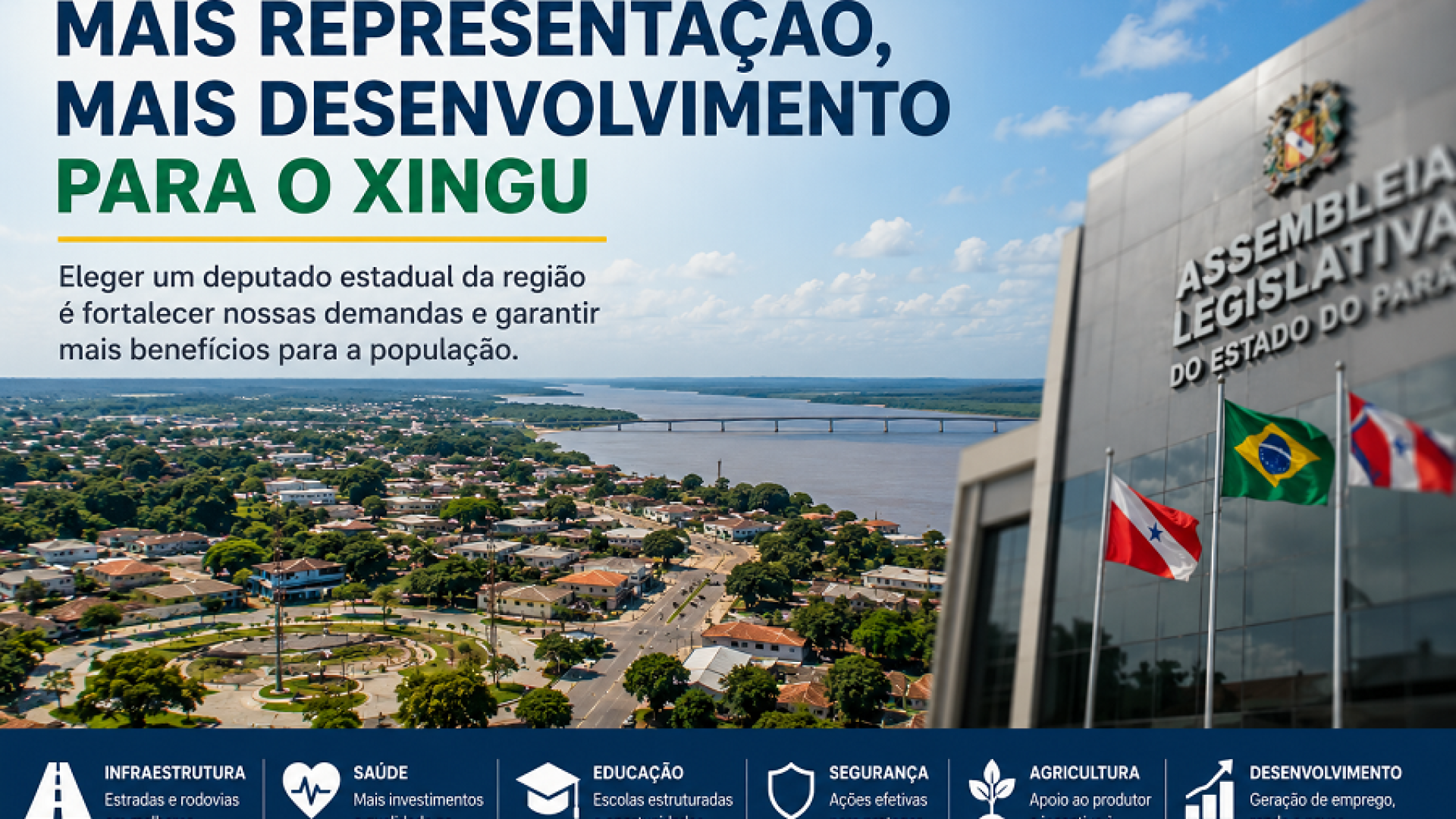 Eleger representantes do Xingu na Alepa: o caminho para o desenvolvimento regional no Pará