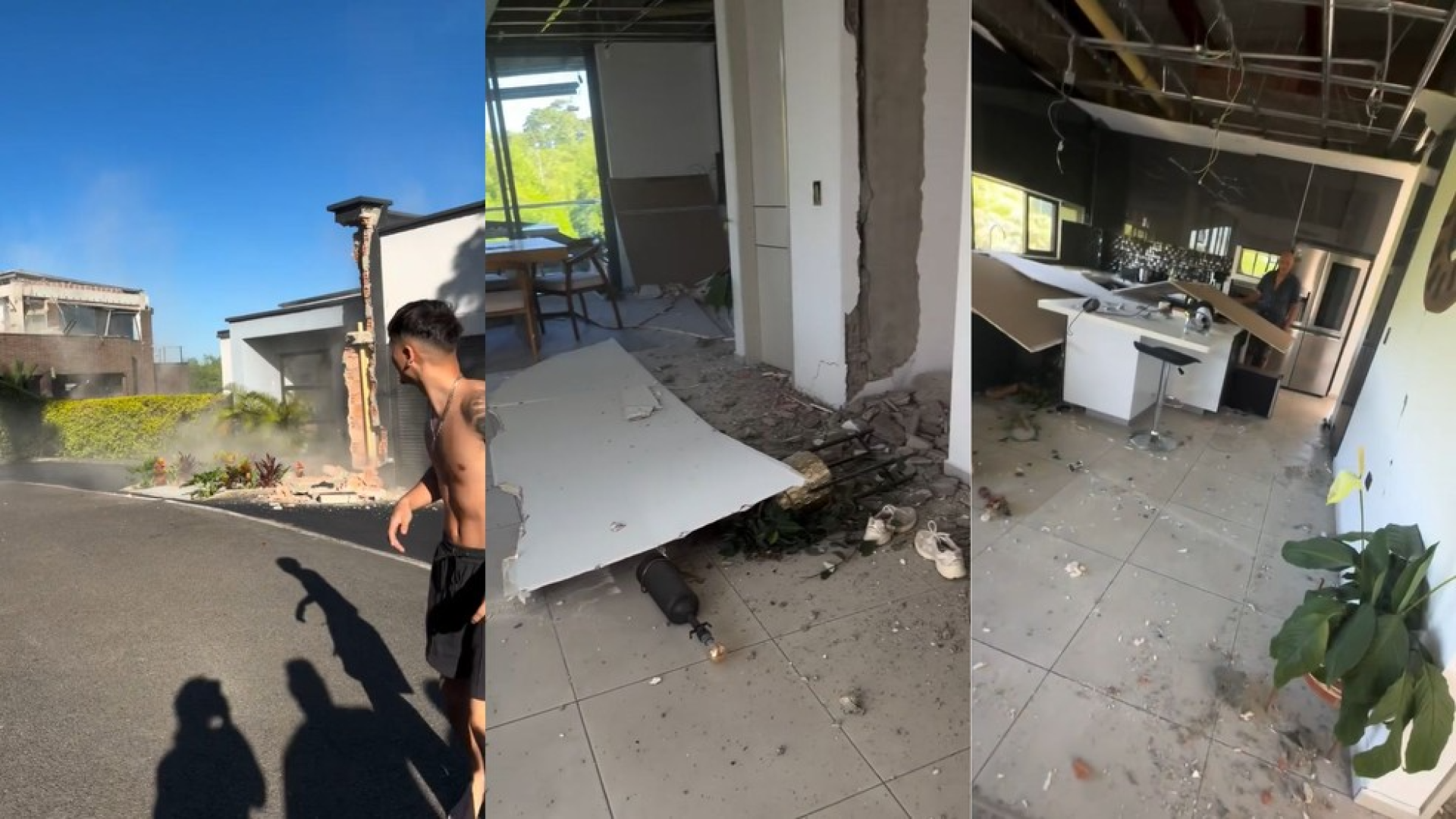Família escapa de desabamento durante terremoto de magnitude 7,4 na Colômbia