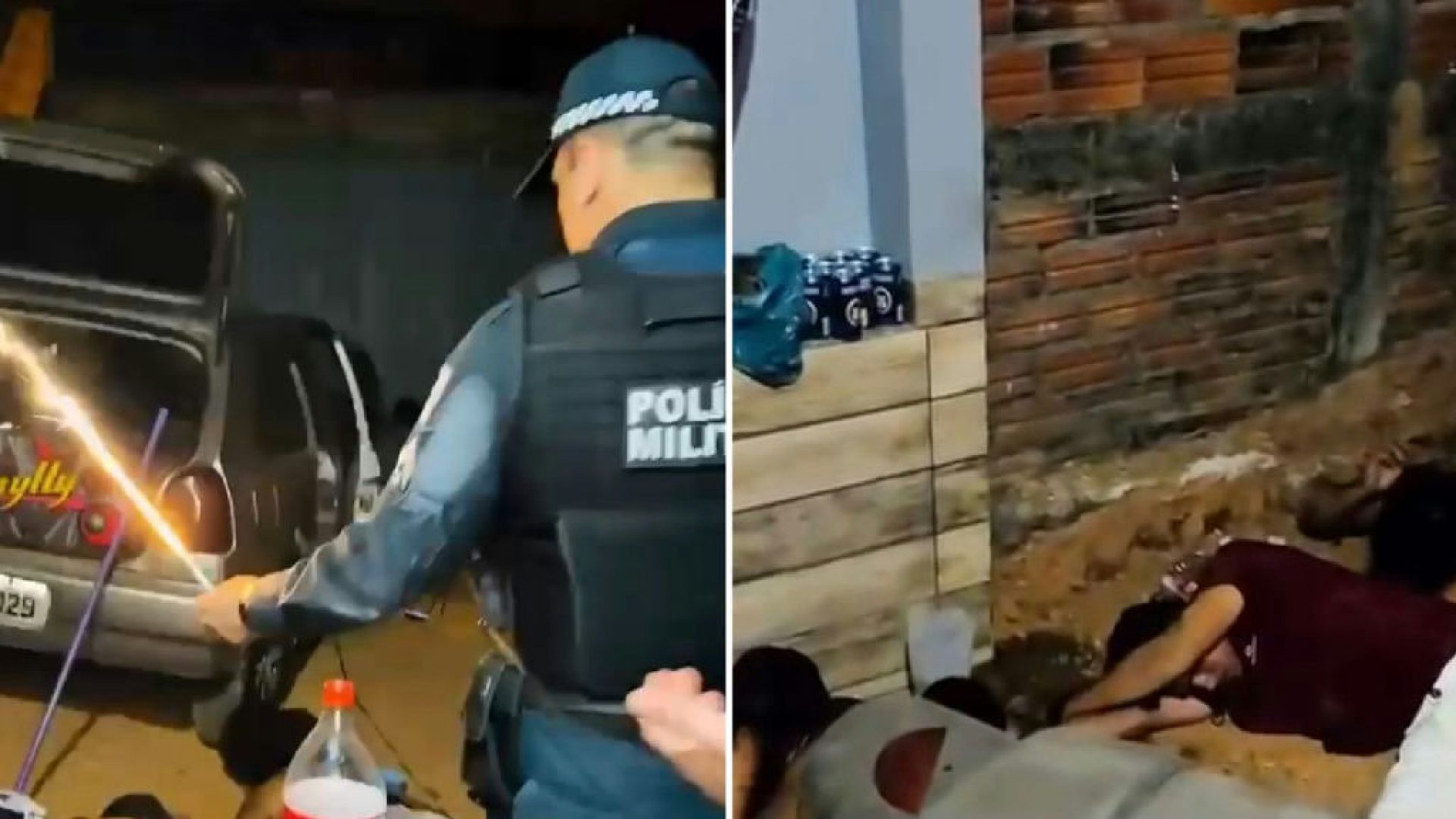 Festa de aniversário tem desfecho inesperado com intervenção policial