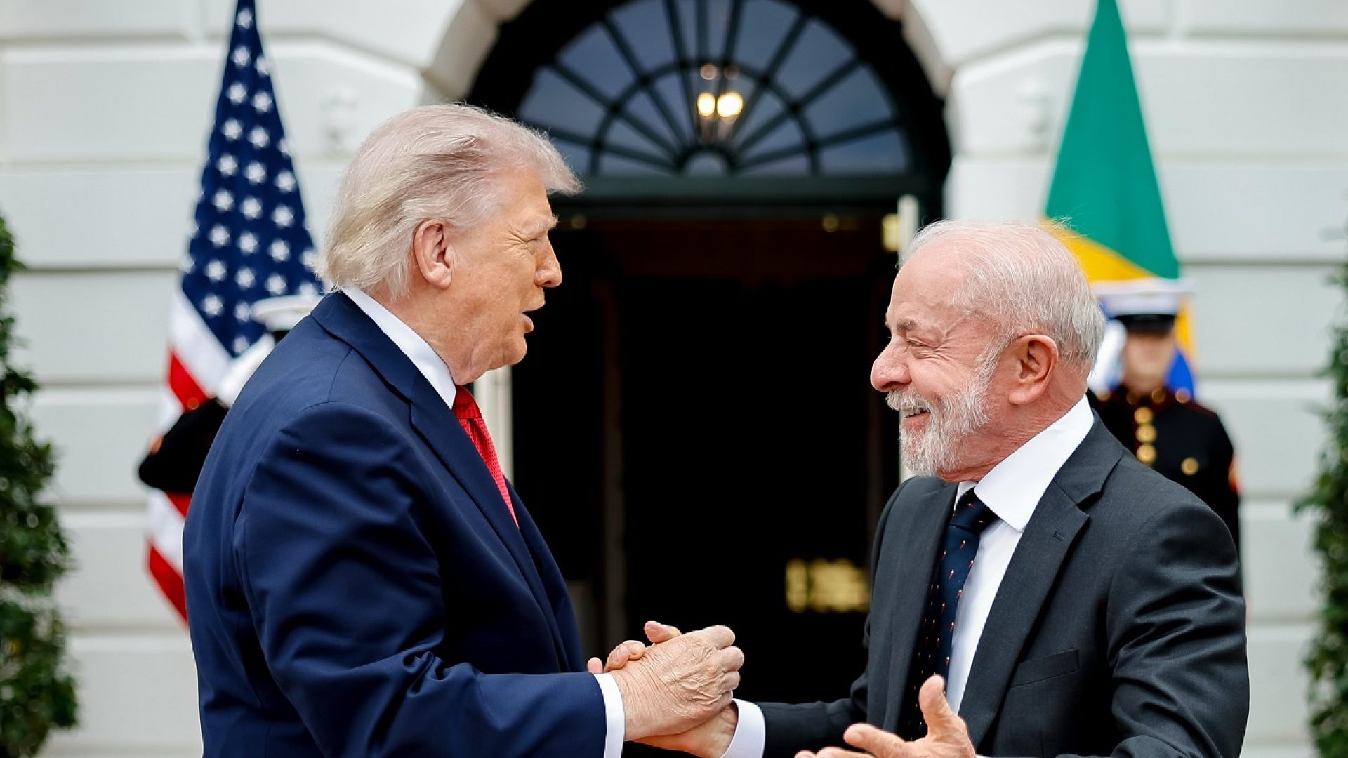 quase 3 horas com o l&iacute;der dos Estados Unidos, Donald Trump, na tarde dest