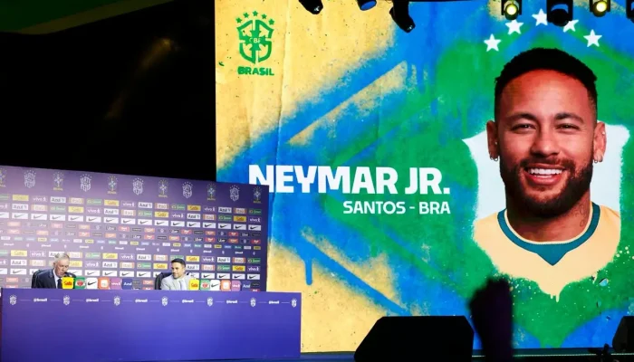 Neymar Jr. era a grande expectativa para o evento de convocação final de Carlo Ancelotti para a Copa do Mundo 2026 (Foto: ₢Rafael Ribeiro / CBF
