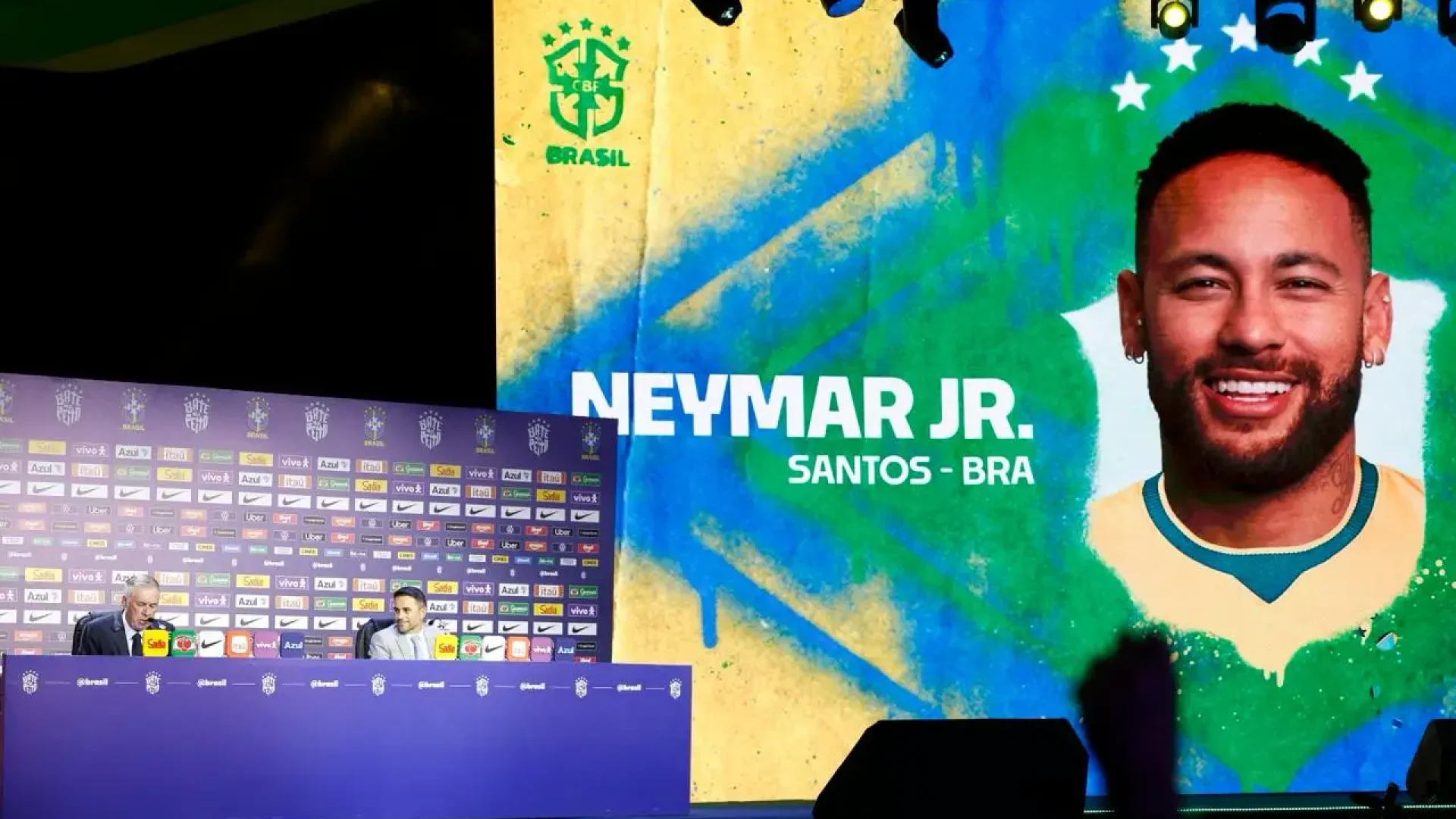 Neymar Jr. era a grande expectativa para o evento de convocação final de Carlo Ancelotti para a Copa do Mundo 2026 (Foto: ₢Rafael Ribeiro / CBF