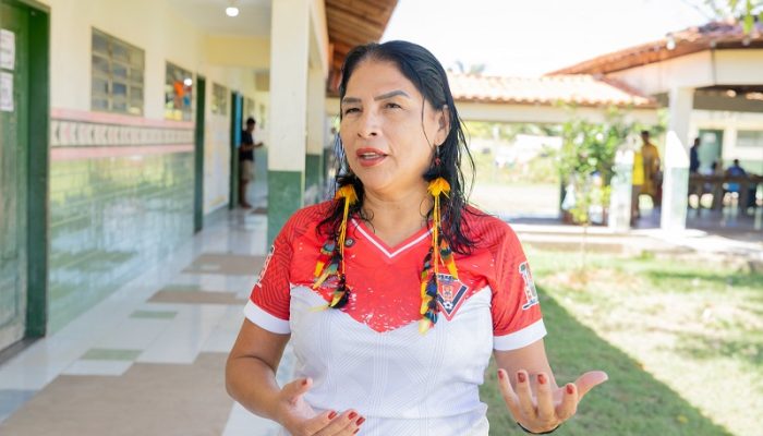 Concita Sompré comemora a parceria de atendimento ao povo Gavião