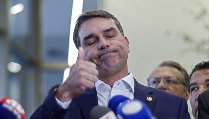 RJ) durante coletiva&nbsp; (SERGIO LIMA/AFP