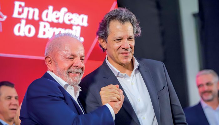 ACERTO - Lula e Haddad em lançamento da pré-candidatura: aposta para frear votos bolsonaristas em São Paulo&nbsp; (Adonis Guerra/.