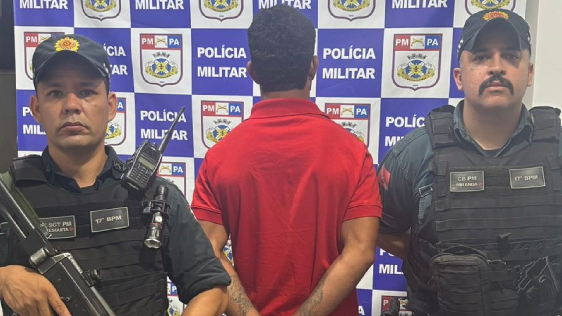 Wesley Victor agora vai ter de cumprir a pena em regime no mínimo semiaberto, após ter fugido de Jacareí, em São Paulo, para Xinguara, no Sul do Pará (Foto: 17º BPM)