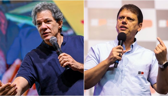 Pesquisa eleitoral em São Paulo mede forças entre Tarcísio e Haddad