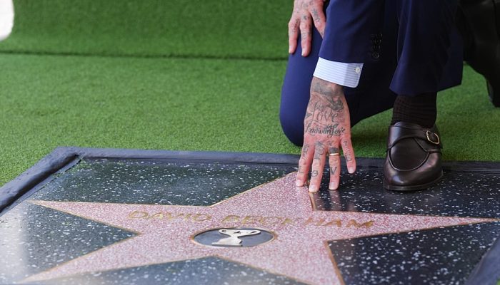 David Beckham recebe estrela no Passeio da Fama de Hollywood