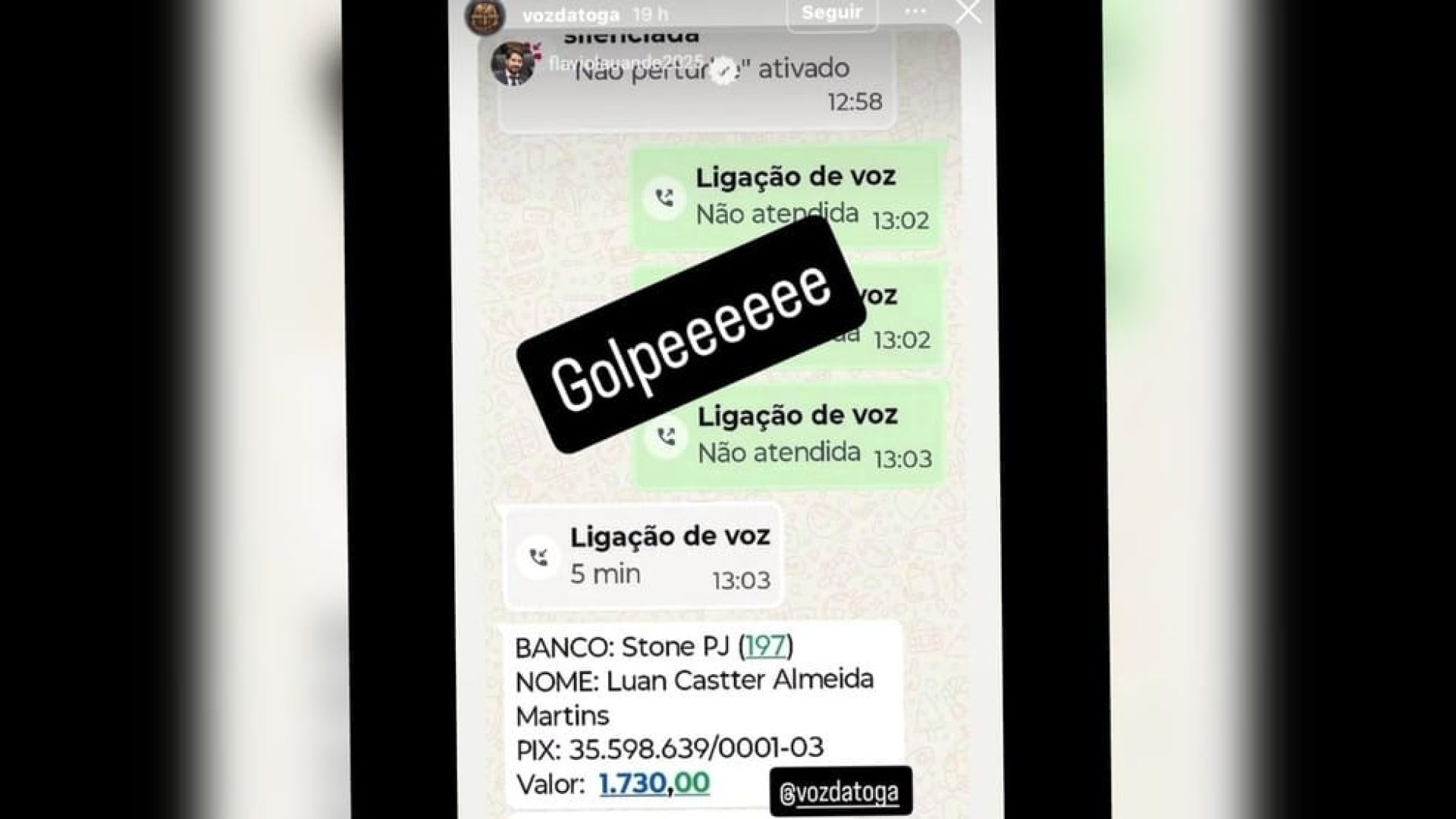 Foto: Redes Sociais/Reprodução