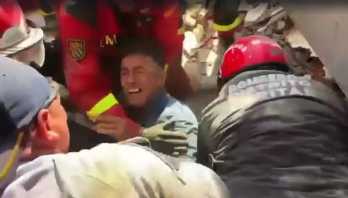 Venezuela: homem resgatado dos escombros tr&ecirc;s dias ap&oacute;s terramoto