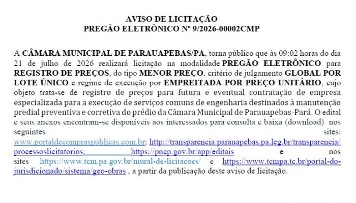 LOTE ÚNICO e regime de execução por EMPREITADA POR PREÇO UNITÁRIO, cujo objeto t