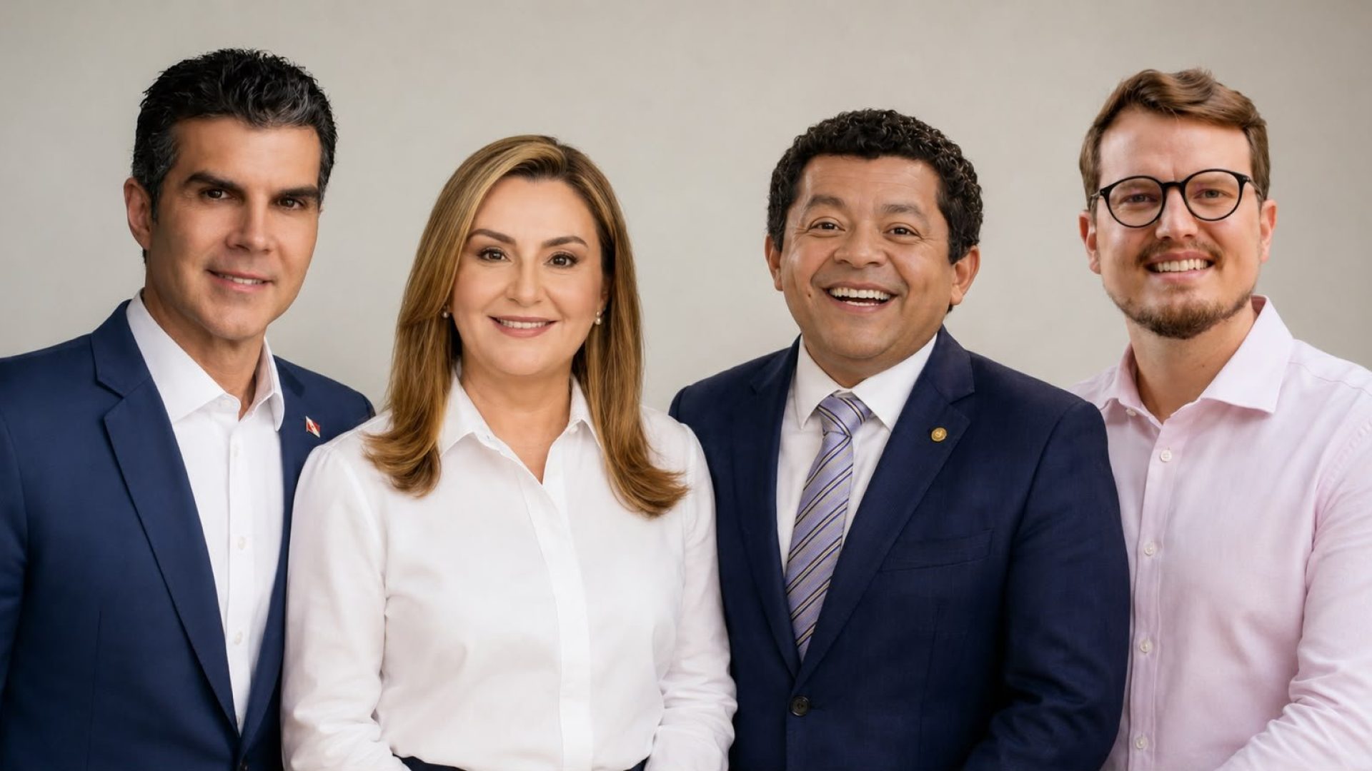 Ex Governador Helder Barbalho, Governadora Hanna Ghassan, Senador Beto Faro e Deputado Estadual Dirceu Ten Caten.