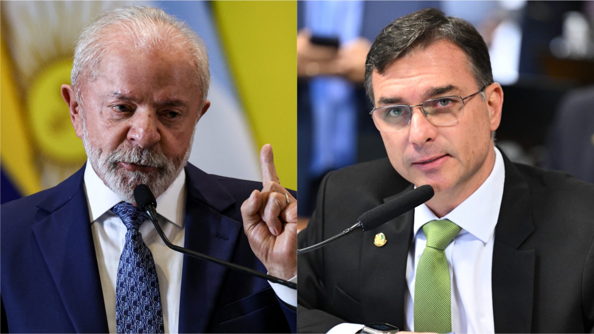 Pesquisa Atlasintel avalia disputa Lula e Flávio Bolsonaro em meio a tarifas dos EUA