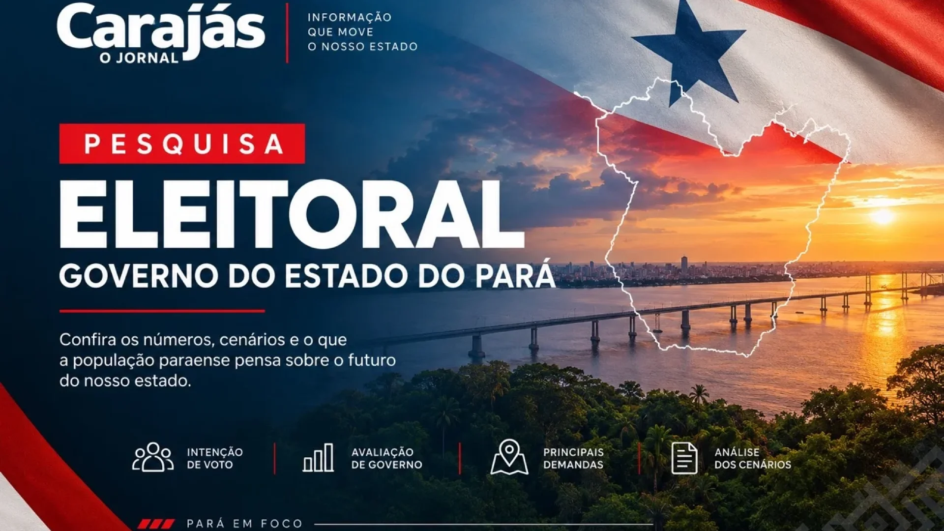 Pesquisa eleitoral no Pará mostra liderança de Hana Ghassan na disputa estadual