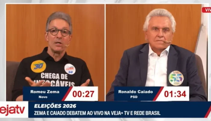 Zema e Caiado debatem alianças políticas e segurança nacional em confronto para 2026